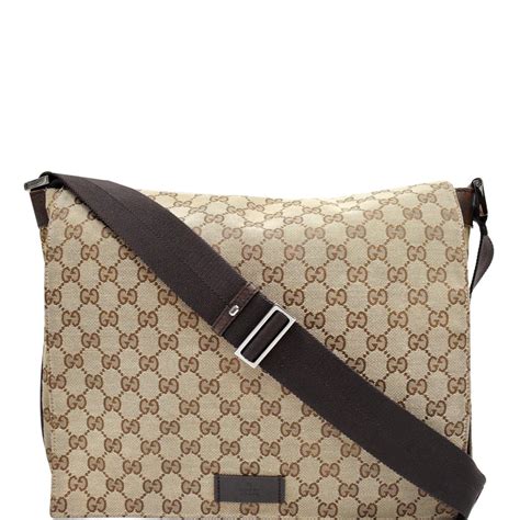 gucci gg canvas crossbody messenger bag